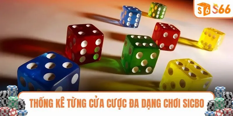 Thống kê từng cửa cược đa dạng chơi Sicbo